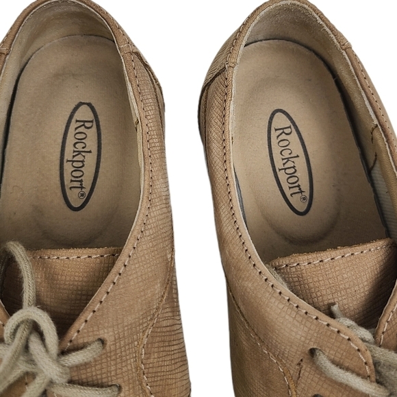 Rockport Tan Leather Lace-up Up Shoe 7.5 - Picture 2 of 7